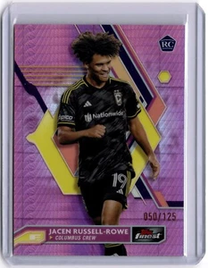 Jacen Russell-Rowe 2023 Topps Finest MLS Pink Refractor #15 #050/125 Columbus - Picture 1 of 2