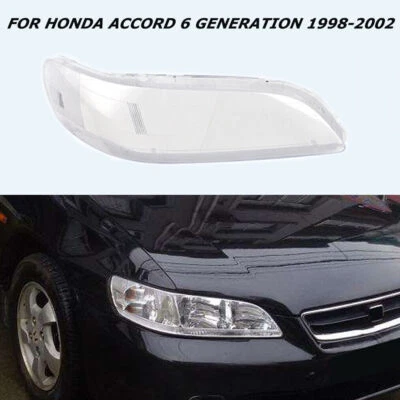 Cubierta de lente de faro derecho transparente para Honda Accord 1998 1999 2000 2001 02 Foto 1 de 4