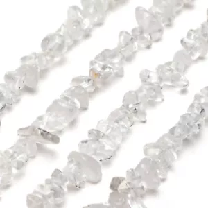 Natural Quartz Crystal Chip Beads 32” Strand 5~8mm Jewelry Making Bulk Loose - Picture 1 of 5