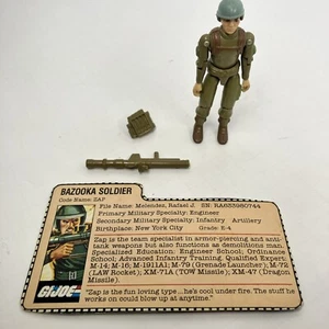 Gi Joe Zap Bazooka Soldier Straight Arm 1983 100% Komplett SCHÖN! - Bild 1 von 6