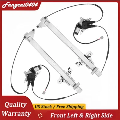 2x Front Left Right Window Regulator &Motor Fits 92 - 14 Ford E-150 E-250 E-350 - Изображение 1 из 4