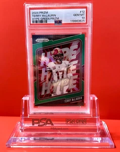 Terry McLaurin PSA 10!  Green Prizm 2024 Panini Prizm - Hype! - Bild 1 von 2
