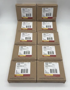 10 PCS Square D HOM115PDF Dual Function Plug-On 15A Breaker NEW UL Listed - Picture 1 of 10