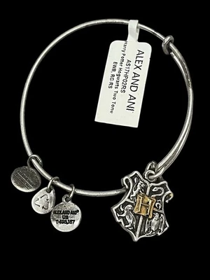 Brazalete Brazalete Alex & Ani Plata "Cresta de Harry Potter Hogwarts" Dije Nuevo Foto 1 de 2