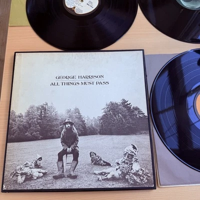 GEORGE HARRISON All Things Must Pass 🍏 Original 1970 US Press 3XLP boxset! - Image 1 of 4