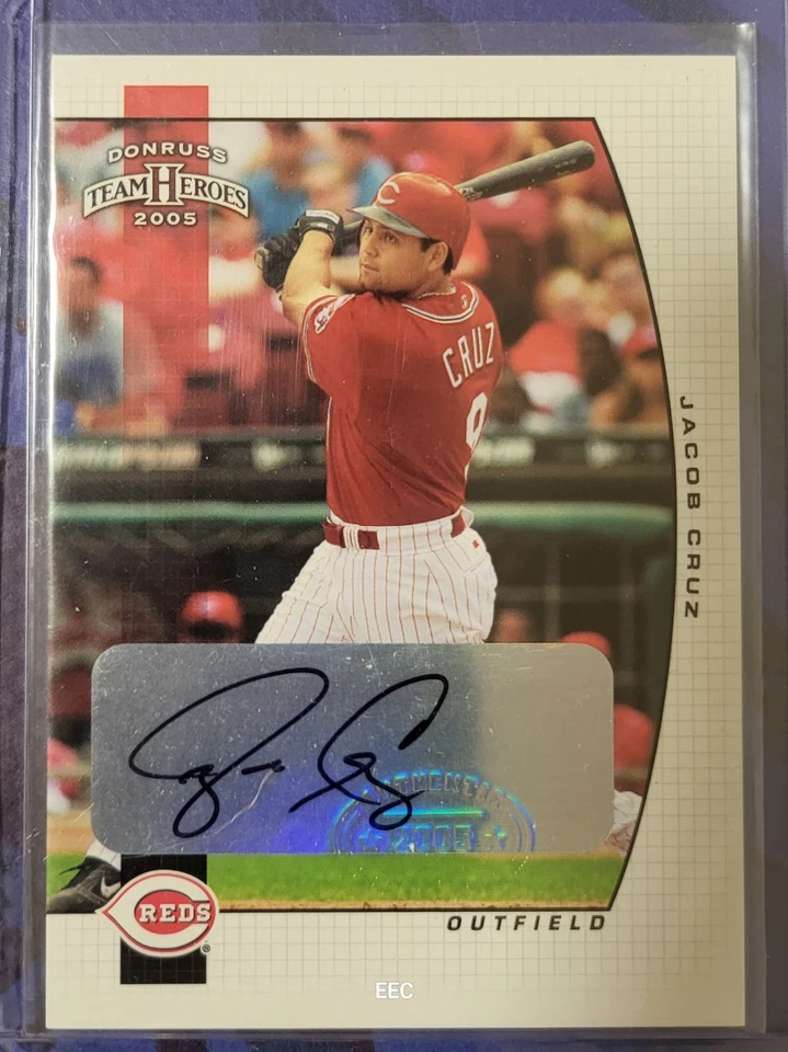 Jacob Cruz ⚾️⚾️ 2005 Donruss Team Heroes Auto - Image 1 of 2