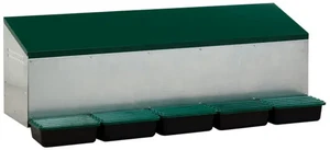 Hühnernest 5 Legeplätze Hühner Outdoor Metall Abrollnest Brutnest Legebox (F000) - Bild 1 von 1