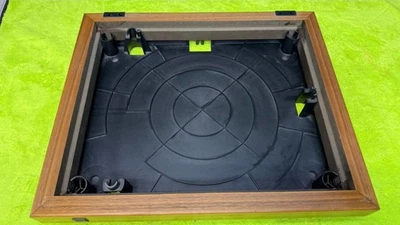 OEM Dual CS 505-2 & Others Turntable Enclosed Plinth Base German Wood See pics🔥 - Image 1 of 4