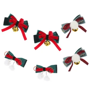6pcs Bow Clips Bow Barrettes Bow Hair Clip Women Decorative Hair Accessories - Picture 1 of 12