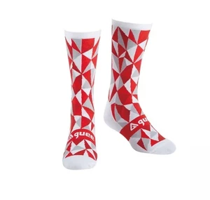 Guee Racefit Cycling Socks White/Red Size Medium fits UK 7.5 -9.5 - Picture 1 of 4