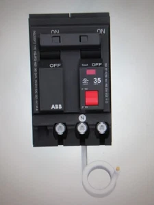 ABB 35 AMP zweipoliger Erdschlussschalter mit Selbsttest THQL2135GFT2A - Bild 1 von 6