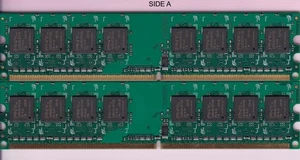 2GB 2x1GB PC2-5300 PNY A0QFT-T DDR2-667 240-Pin Desktop Ram Memory Kit DIMM - Picture 1 of 3