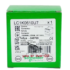 1 PC Schneider Electric Contactor LC1K0610U7 6A, 240V, 50/60Hz - Picture 1 of 1