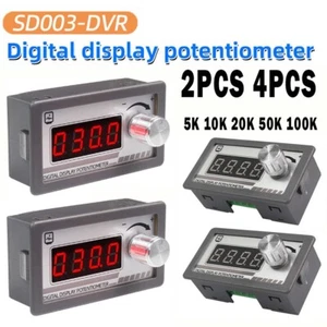 2/4*Digital Display Potentiometer Variable Resistor 5K 10K 20K 50K 100K DC6-30V - Picture 1 of 21