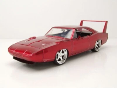 Dodge Caricabatterie Daytona 1969 Rosso Dom Quasi & Furious Modellino Auto 1:24 - Immagine 1 di 4