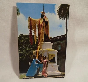 King Kamehameha Statue Hawaii Vintage Postcard . - Picture 1 of 2