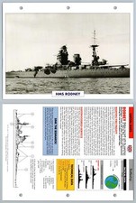 HMS Rodney - 1925 - Capital Ships - Atlas Warships Maxi Card