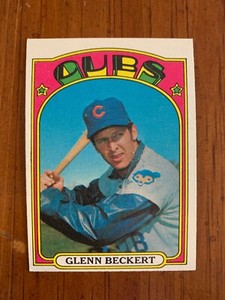 1972 Topps #45B Glenn Beckert - Green "C&S" Variation - Chicago Cubs - NM