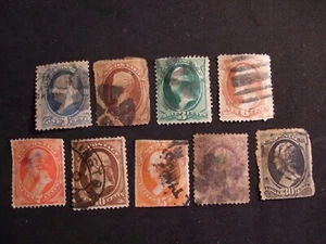 Billetes grandes usados en EE. UU. 150 153 157 158 159 160 182 189 190 DEFECTUOSOS - Imagen 1 de 12