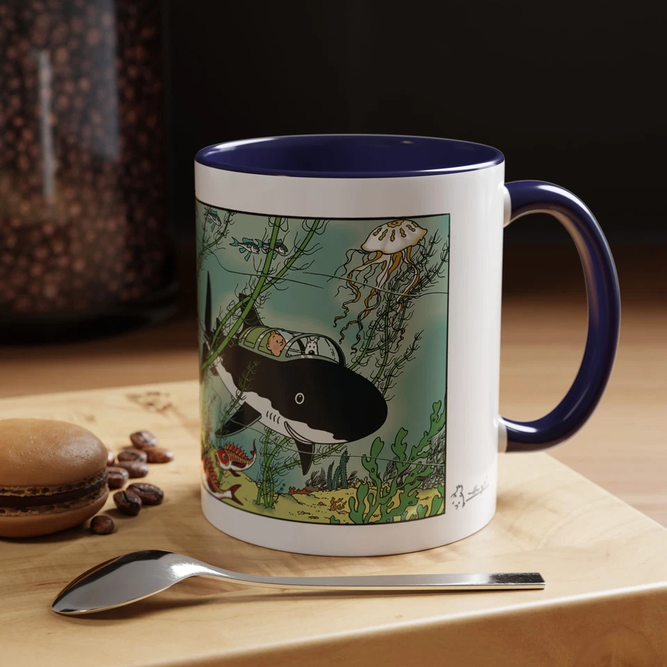 Tin-tin: Red Rackham's Treasure 11 盎司马克杯 — 第 1/1 张图片