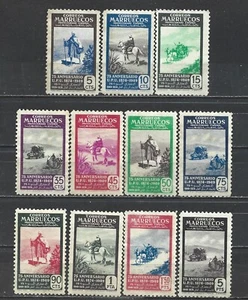 Beautiful set of 11 stamps * Spanich Moroco 1949 MNG. (8918) - Picture 1 of 2