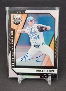 Austin Love 2021 Panini Elite Extra Edition Rookie Auto #90 Cardinals - Picture 1 of 2