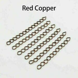 100Pcs Bracelet Necklace Extension Chain Tail Extender Jewelry Making 50/70mm#