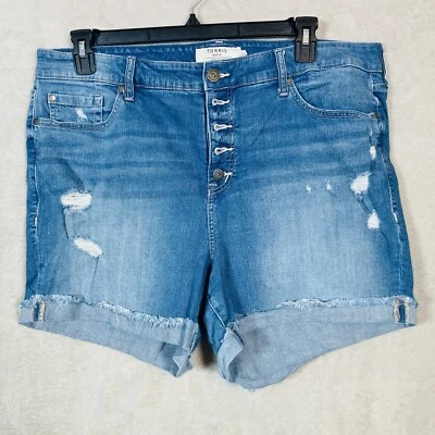 Torrid 5 Inch Vintage Stretch High Rise Short Jean Denim Size 20 Medium Wash - Image 1 of 4