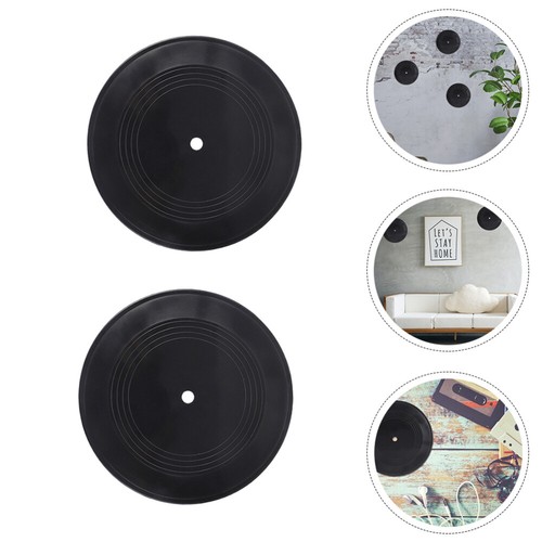 2 Pcs Wall Decor Fake Records Decoration Vinyl Music Office Crafts eBay