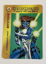 Marvel Overpower 1996 Character Cards Mystique Commando Raid