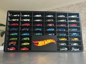 Hot Wheels 42 Car Model Display Cabinet for Diecast Car Matchbox 1/64 - Picture 1 of 13