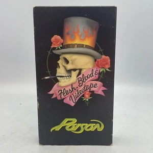 Poison Flesh, Blood & Videotape VHS Movie 1991 Music Videos VG+ Condition! - Picture 1 of 6
