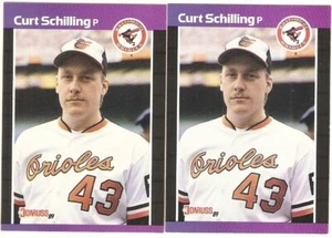 CURT SCHILLING ROOKIE 1989 DONRUSS 635 ORIOLES ARIZONA DBACKS BOSTON RED SOX HOF - Picture 1 of 1