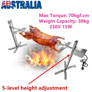 1.3m Electric BBQ Rotisserie Grill Spit Rotisserie Grill Spit Roaster With Motor - Picture 1 of 17