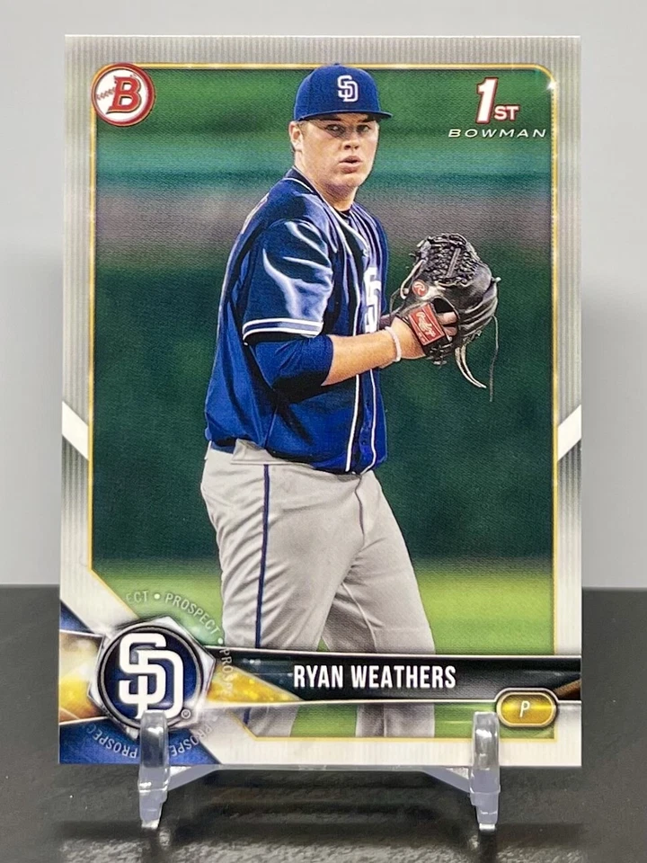 Ryan Weathers 2018 1st Bowman Draft #BD-182 San Diego Padres - Image 1 of 1
