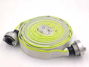 D-25 10 Meter Flachschlauch mit Storz-Kupplung 1 Zoll Bau Industrie Schlauch - Bild 1 von 6