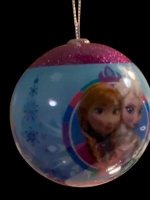 Disney FROZEN Christmas Ornament Round Anna Elsa Olaf - Image 1 of 4