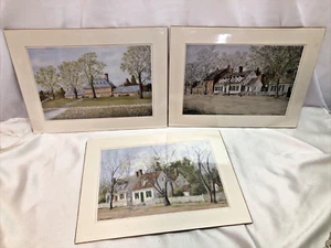 3er-SET Caesar Monturano Williamsburg Virginia 11 x 14 Lithodruck - Bild 1 von 15