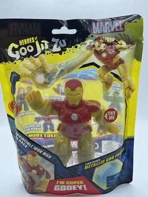 Heroes of Goo Jit Zu Marvel Superhéroe - El Invencible Iron Man NUEVO Y SELLADO Foto 1 de 2