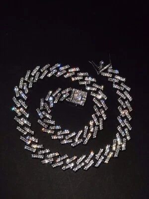 COLLANA UOMO ICE TRAP ARGENTO NUOVA - ORIGINALE PREZIOSI MILANO - Immagine 1 di 4