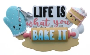 Life is What You Bake it Personalized Christmas Ornament - Picture 1 of 2