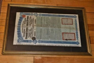 Super Petchili 1913 CINA Lung Tsing-U-Hai Railway 10M £20 Bond con 42 coupon - Foto 1 di 5