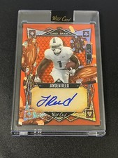 JAYDEN REED 2023 Wild Card 5 Card Draw Sparkle Foil Orange Rookie Autograph 3/5