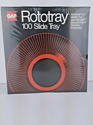 GAF Rototray 100 Slide Tray 2 x 2 Slides New - Image 1 of 2
