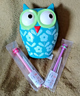 Cute Owl Money Box Piggy Bank Gift Set Owl Money Bank 2 Owl Pens with Refills