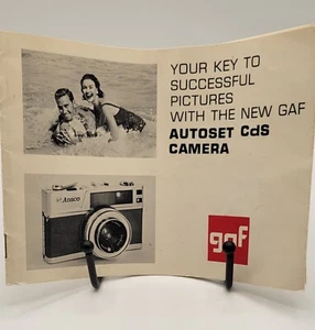 Original GAF Ansco Autoset Cds Camera User Manual - 1965 - Picture 1 of 4