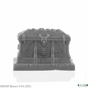 Reaper Dark Heaven Bones SARCOFAGO SIGILLATO 77722 Hobby Q D&D miniatura - Foto 1 di 5