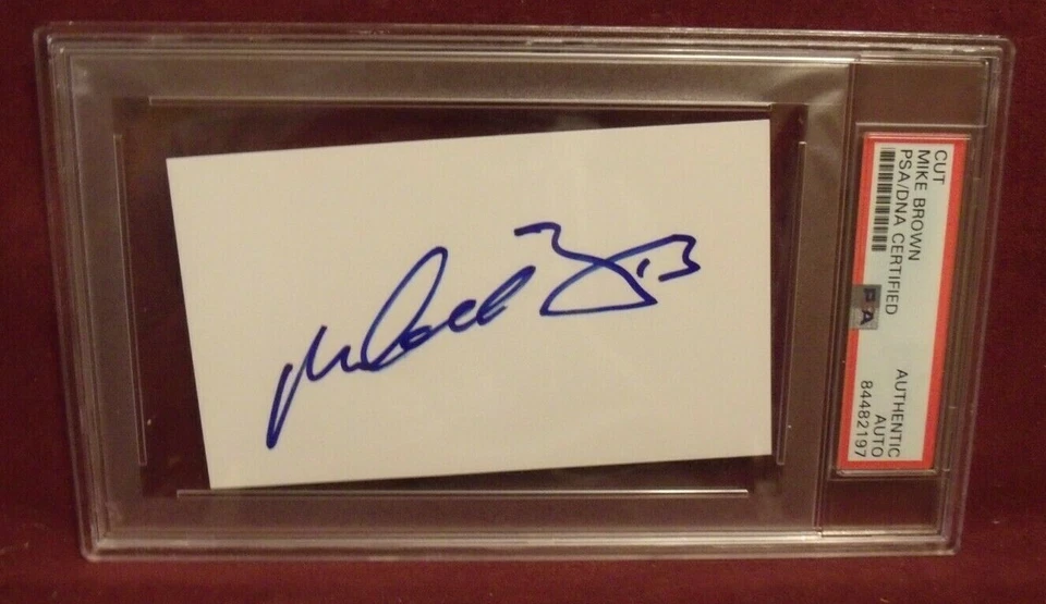 MIKE BROWN UFC MMA HAND SIGNED CUT SIGNATURE PSA/DNA SLABBED - Image 1 of 1