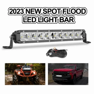 14" LED Light Bar Single Row Combo For POLARIS RANGER 1000 XP 4WD Bumper+Wire US - Picture 1 of 12