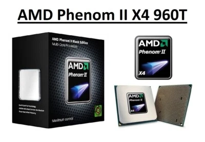 AMD Phenom II X4 960T Quad Core Processor 3.0-3.4GHz,Socket AM2+/AM3,95/125W CPU - Image 1 of 4